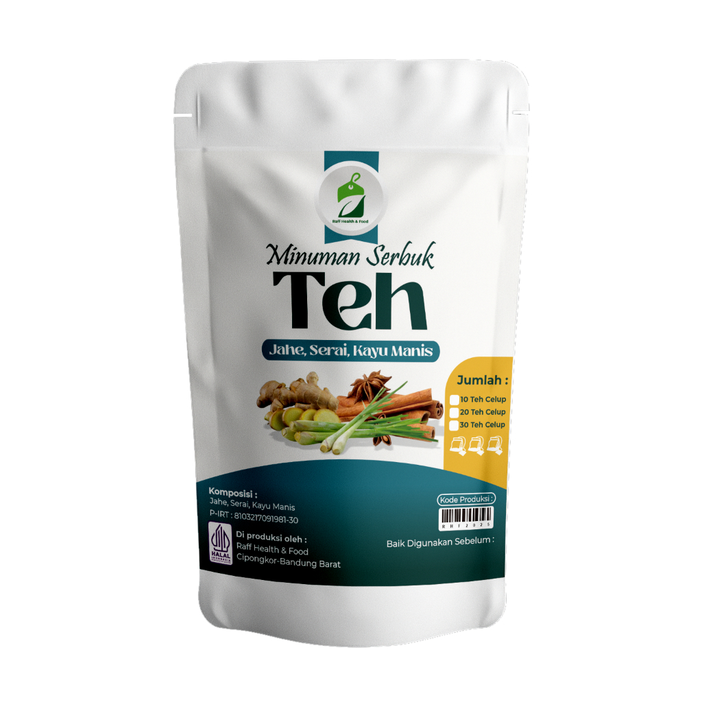 

Teh Kayu Manis Serai + Jahe Isi 10 Tea Bag CINNAMON TEA, GINGER with LEMONGRASS