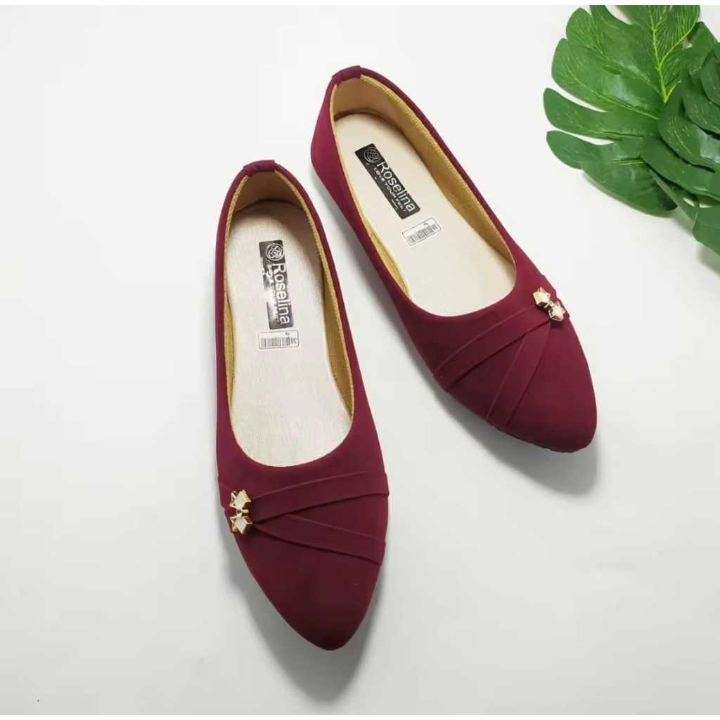 RdaShoes_Sepatu Sandal Balet Model Terbaru 2025 Sepatu Balet Wanita Mules Kekinian Sepatu Balet Slip