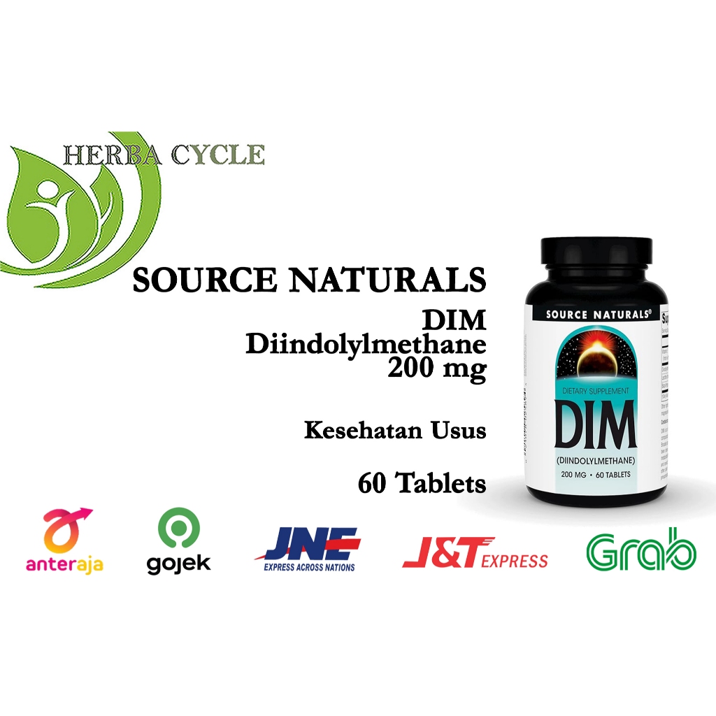 Source Naturals DIM Diindolylmethane 200 mg 60 Tablets Source Natural DIM