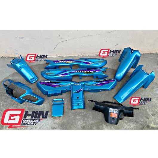 Paket Body Halus Honda Grand Impressa Astrea Biru Victor Grand Body honda grand sabit / Body Legenda