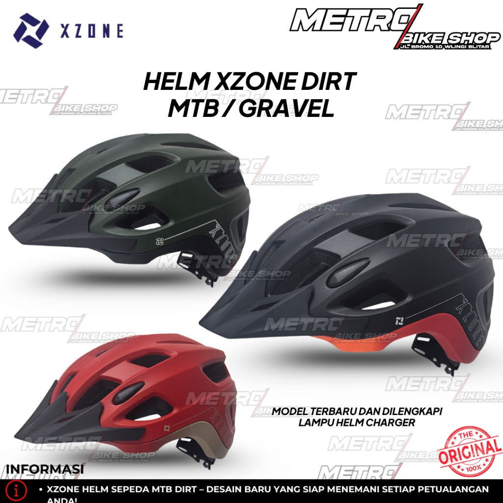 Helm Xzone DIRT Helm sepeda Gravel Helm sepeda gunung Helm MTB