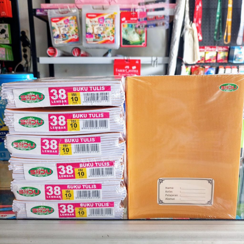 

(1 PACK: 10 BUKU) Buku Tulis murah SIDU Isi 38 Lembar Buku Tulis