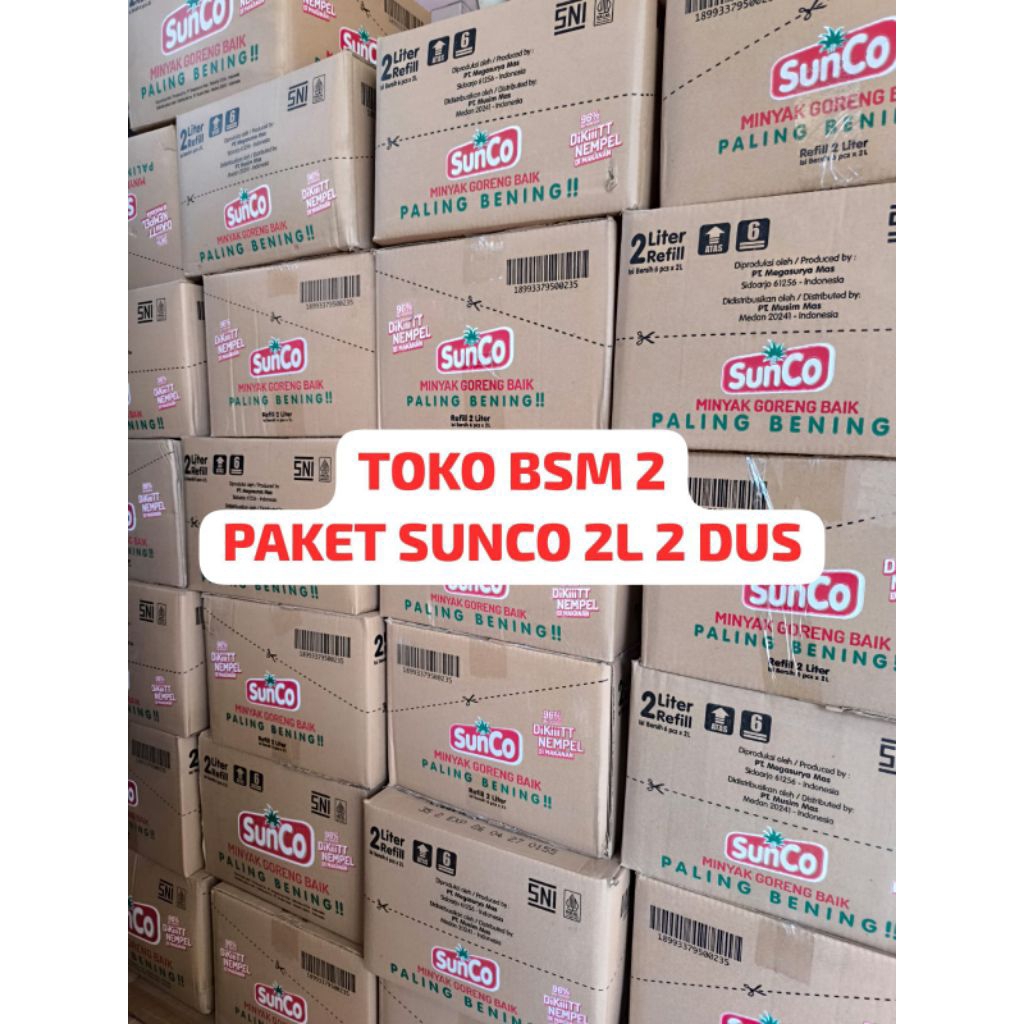 

(BSM2) PAKET MINYAK SUNCO 2LT 2 DUS