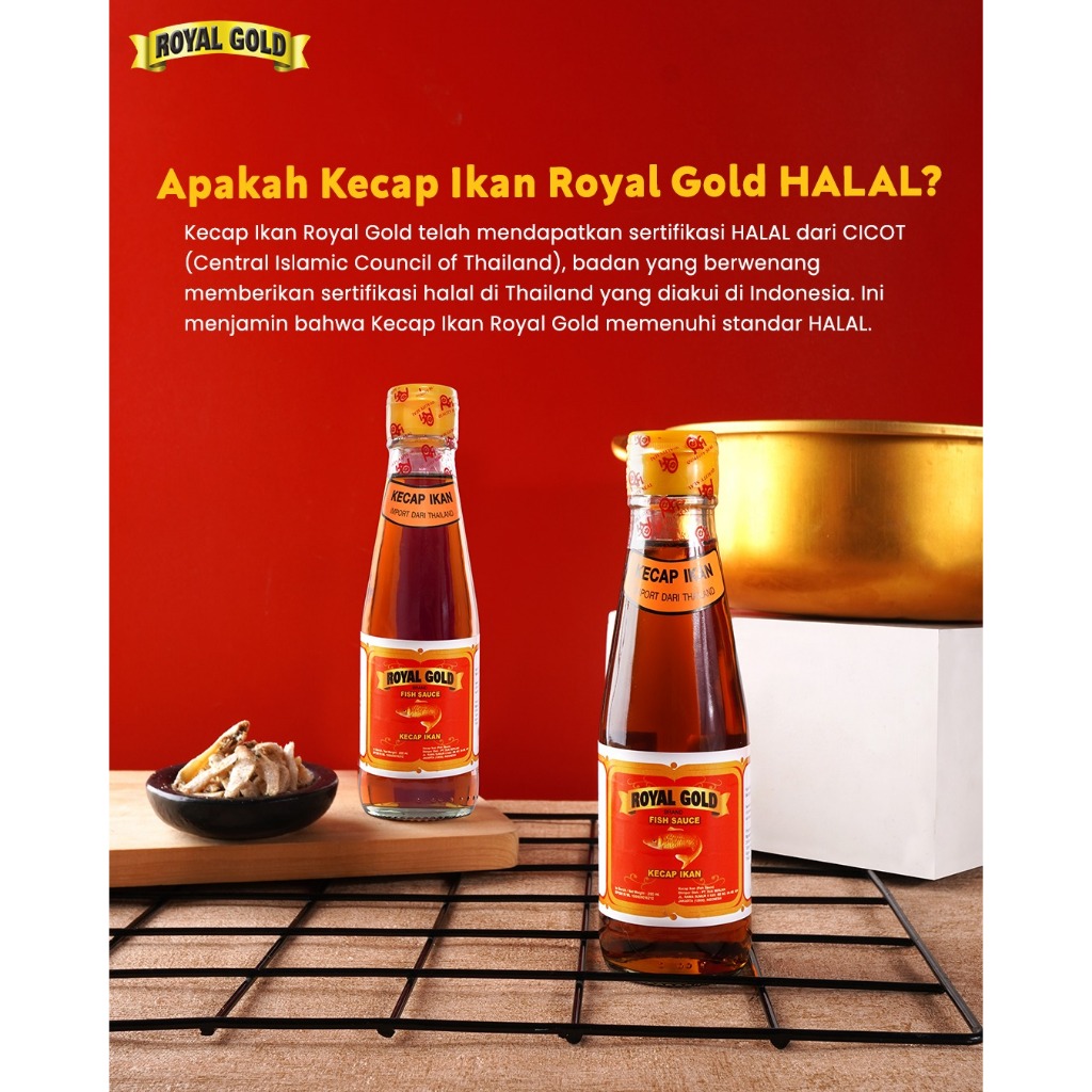 

Royal Gold Fish Sauce (200 mL) Kecap Ikan