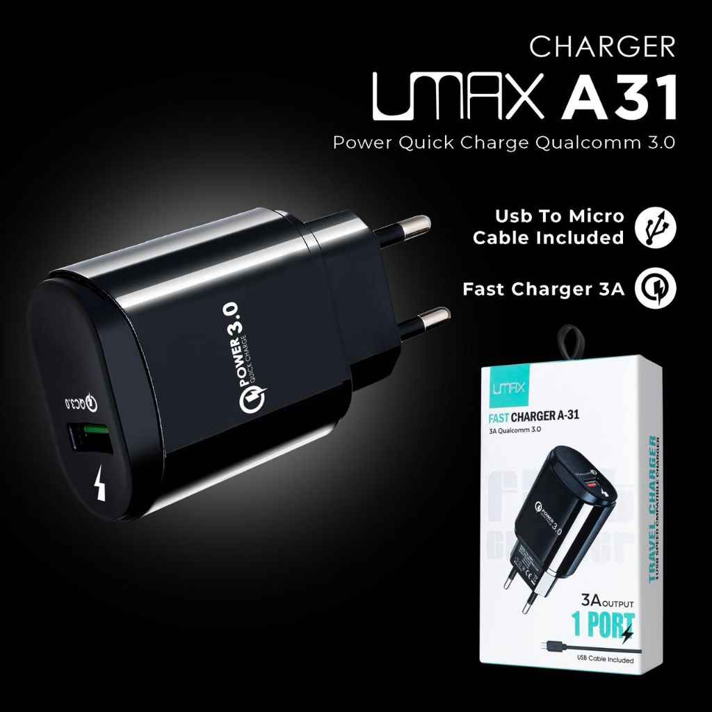 Charger Umax A31 Fast Charger 3A