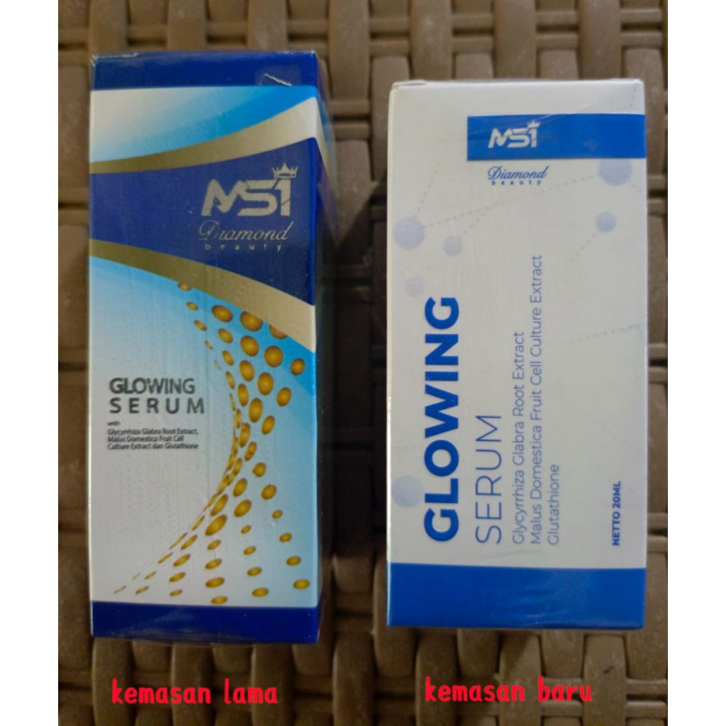 KEMASAN BARU Glowing Serum MSI Serum Glowing Ori MSI