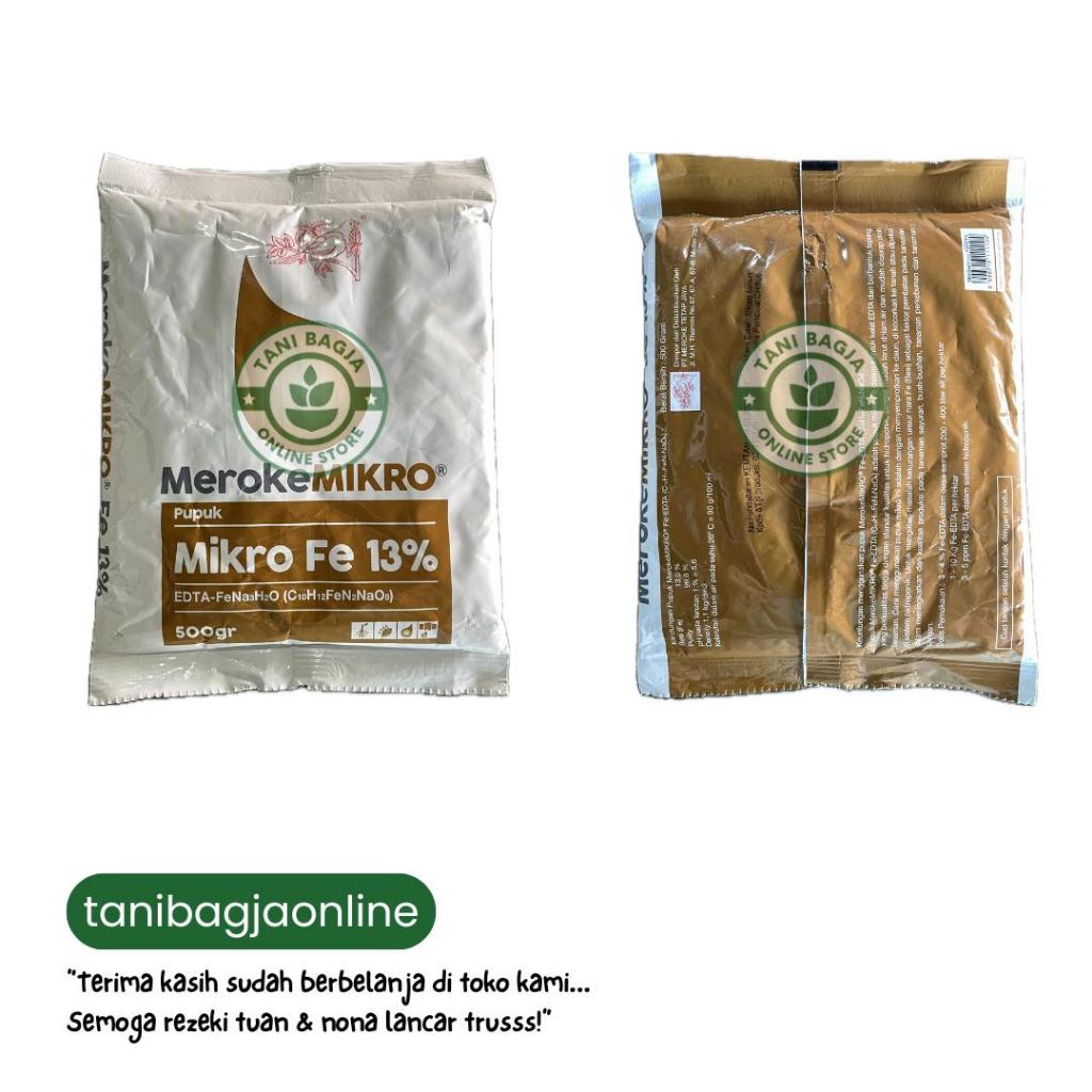 Blumenhaut Pupuk Meroke Mikro Fe 13% Edta-Fe 500Gr Pupuk Tanaman Pupuk Mikro Pupuk Meroke