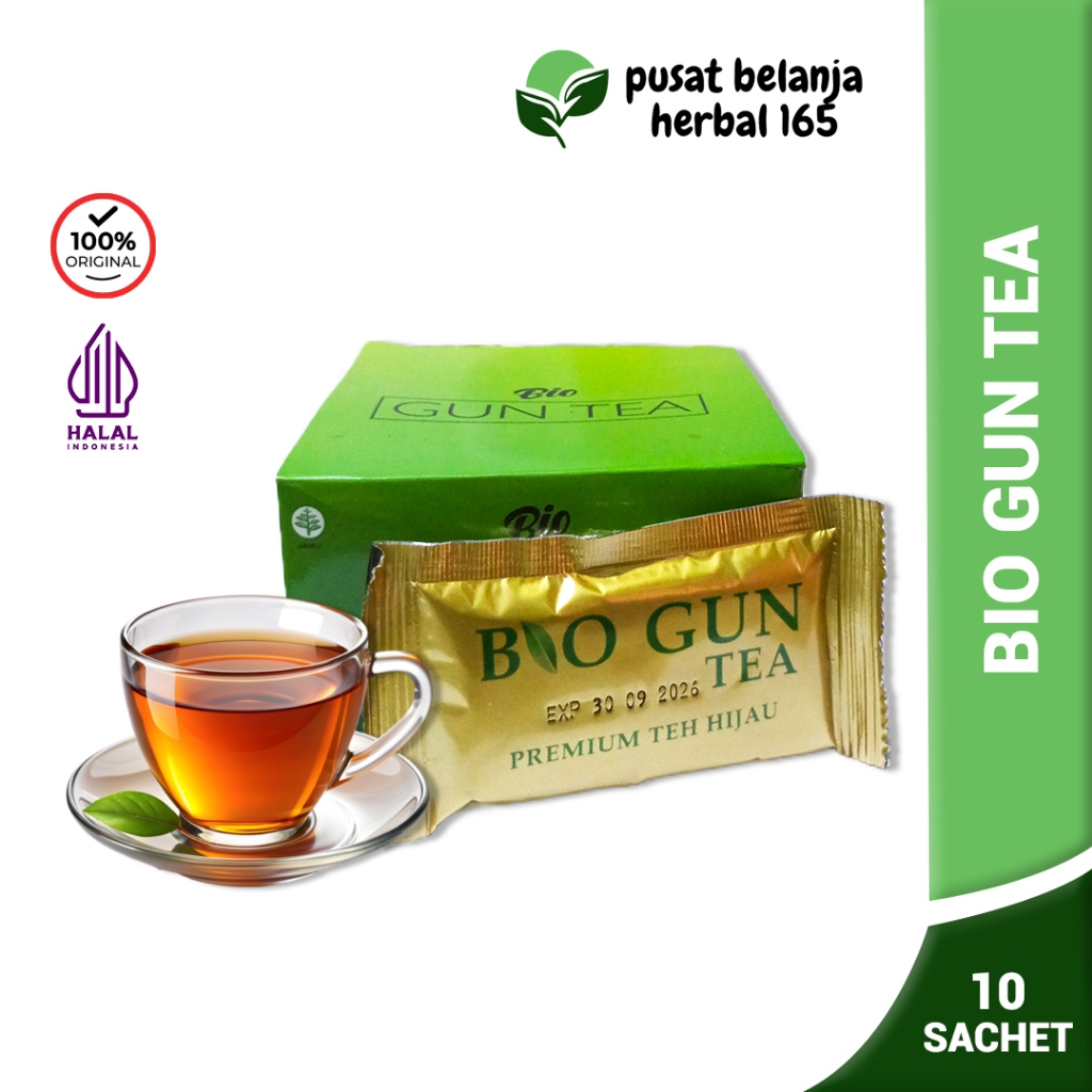 

Bio Gun Tea - Teh Hijau Premium Meningkatkan Kesuburan dan Vitalitas Pria Isi 10 Sachet