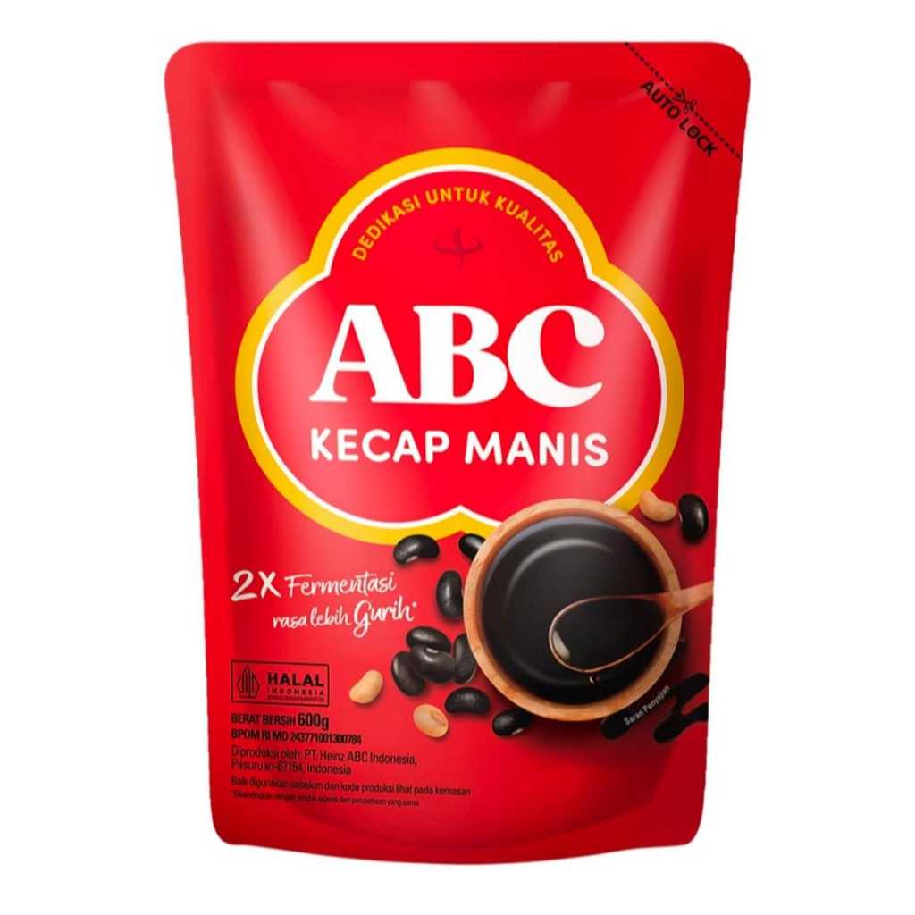 

Kecap Manis ABC Pouch 600gr Rasa Gurih dan Lezat rahasia kaki lima pinggir jalan