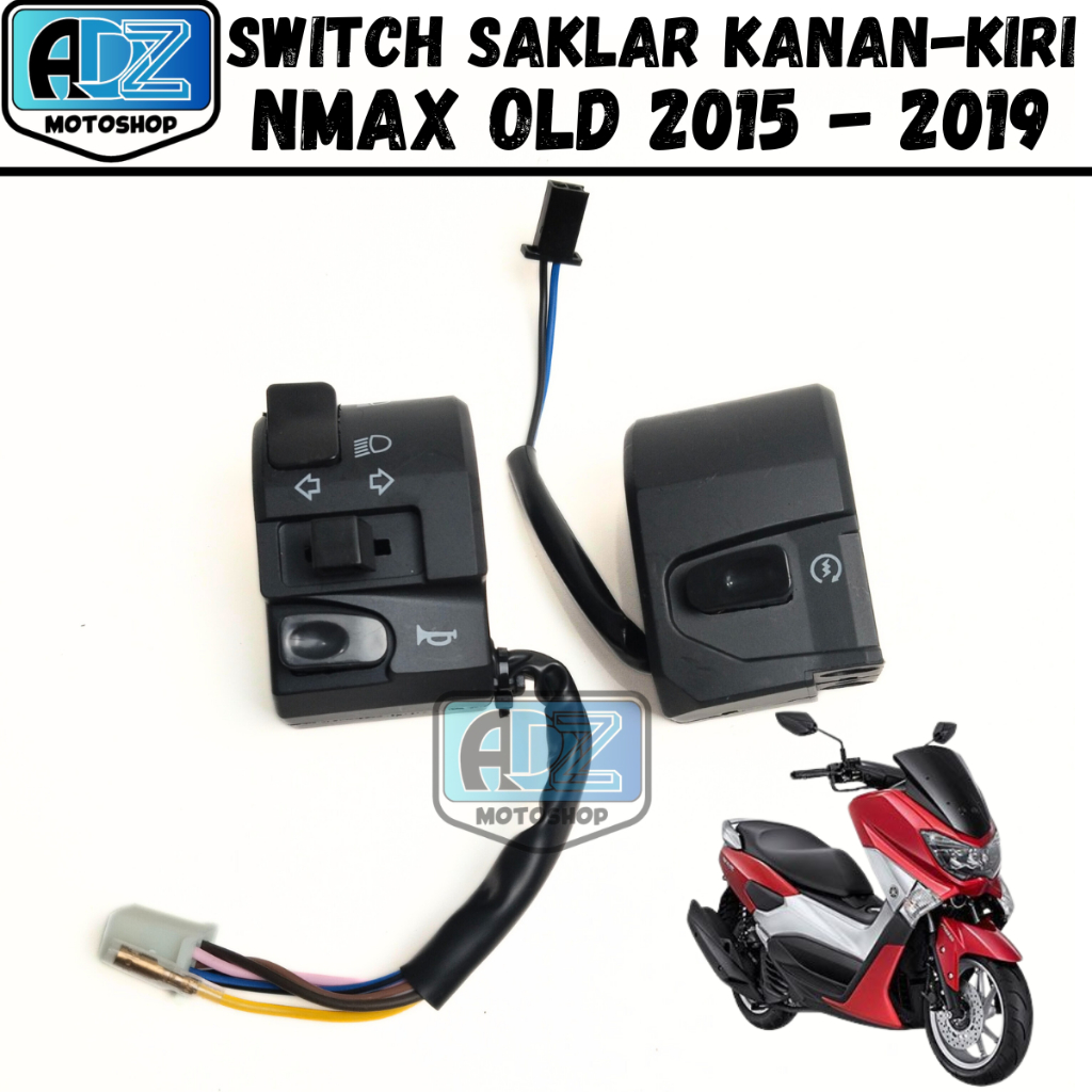 SWITCH SAKLAR KIRI KANAN NMAX OLD HOLDER SAKLAR NMAX LAMA LEXI 125 OSK