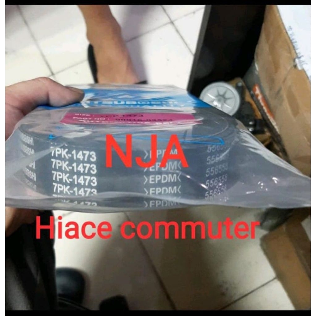 FAN VAN V BELT TALI KIPAS 7PK1473 HIACE COMMUTER NEW 2013 UP 7PK-1473