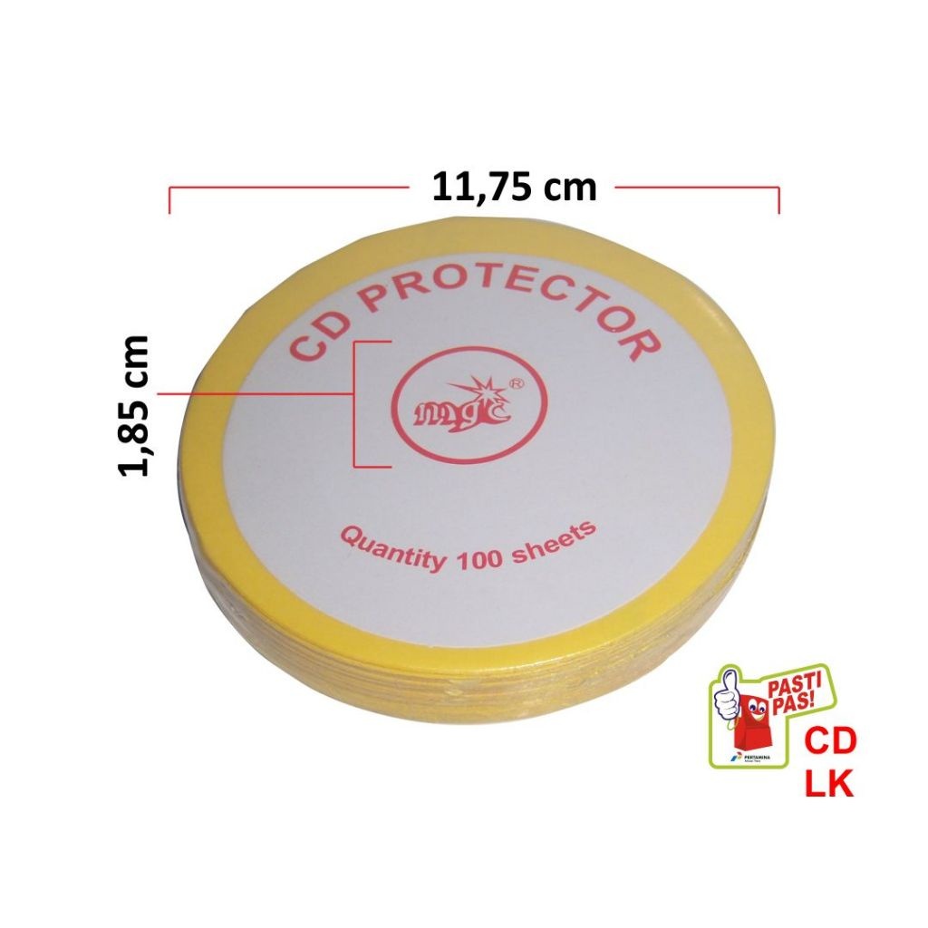 

Stiker DVD CD Label Plastik Lubang Kecil Protector Magic Camel isi 100 85