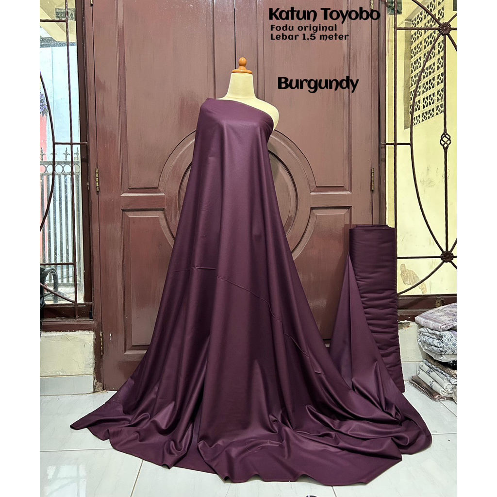 bahan toyobo fodu original | kain meteran | kain polos | katun toyobo original