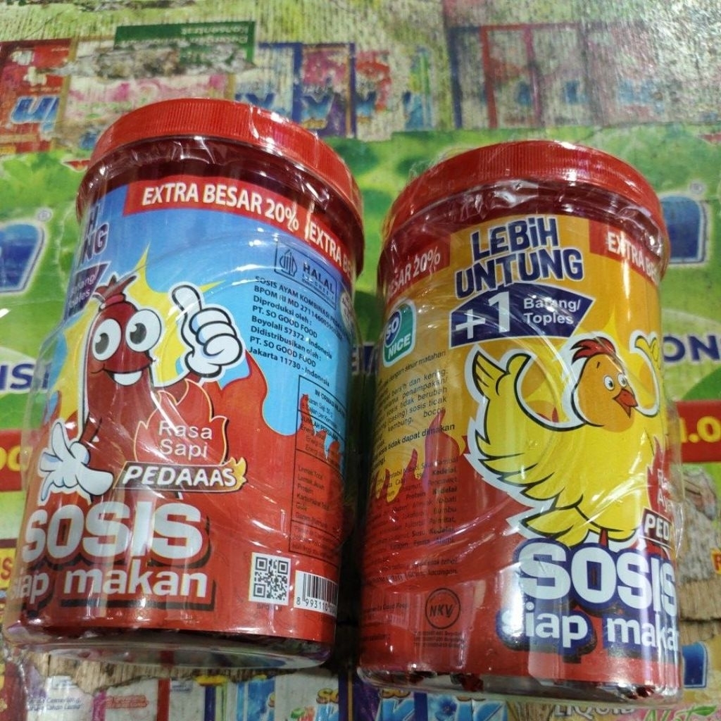 

SOSIS SO NICE RASA AYAM & SAPI PEDAAS ISI 24+1PCS