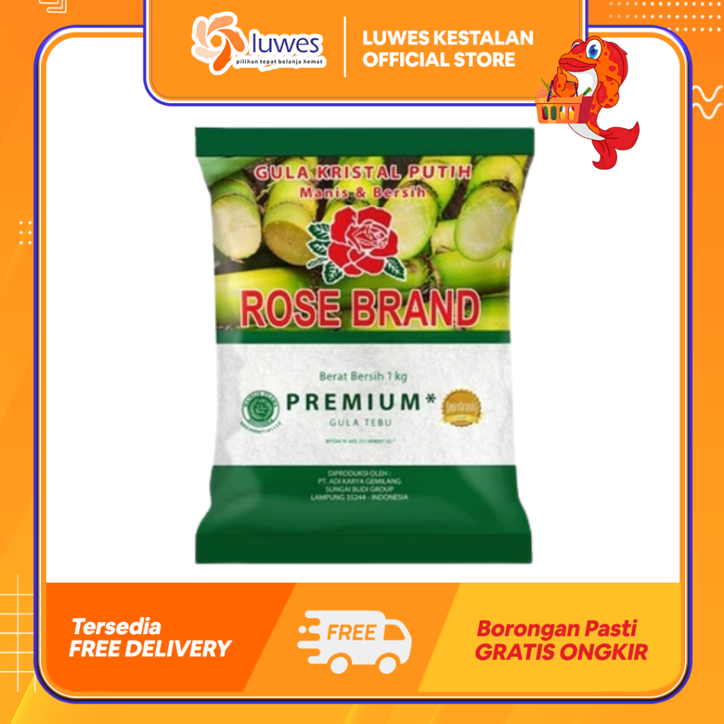 

Rose Brand Gula Premium 1kg Hijau / Kuning Terbuat Dari Tebu Asli & Pilihan