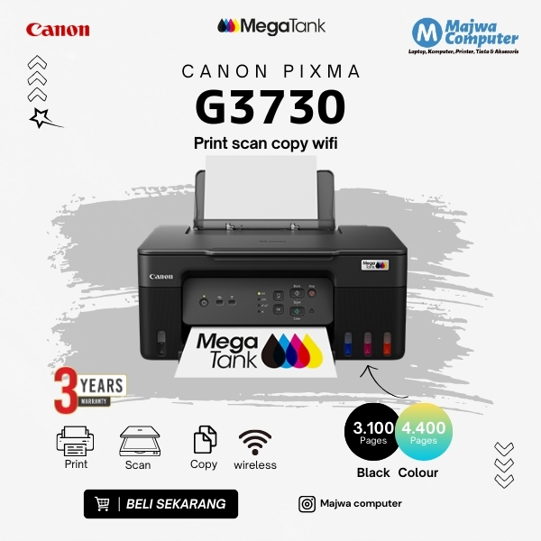 Canon Pixma G3730 Print Scan Copy Wireless G1730 print G2770 print scan copy