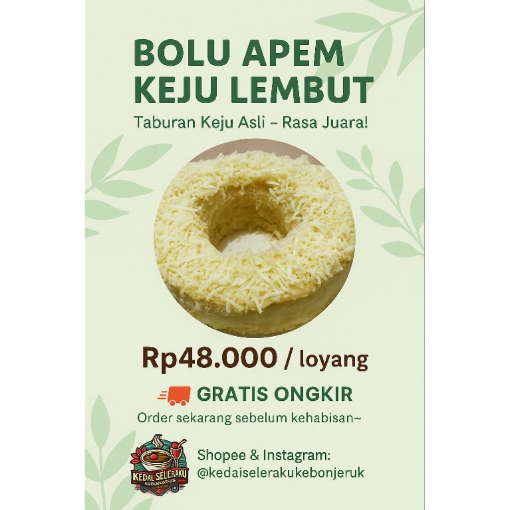 

kue apem keju lembut