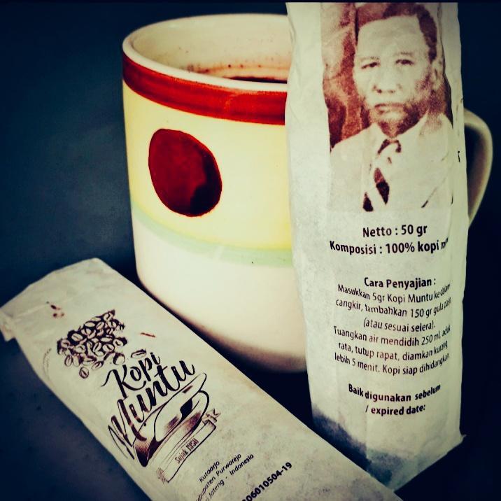 

kopi kemasan oleh oleh khas purworejo kopi bubuk munthu legendaris 50 gram