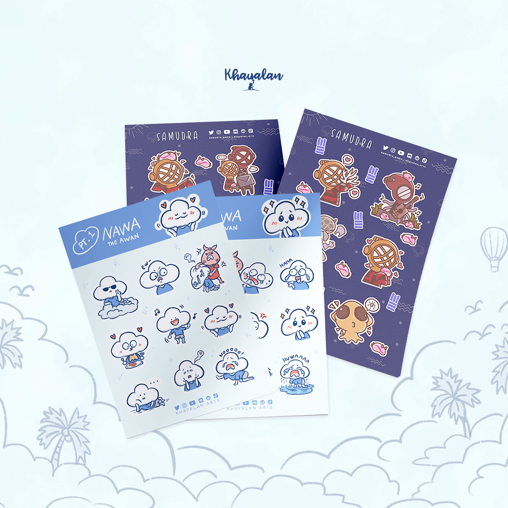 

NAWA & SAMUDRA STICKER BUNDLE | A5 | Kiss Cut Vinyl