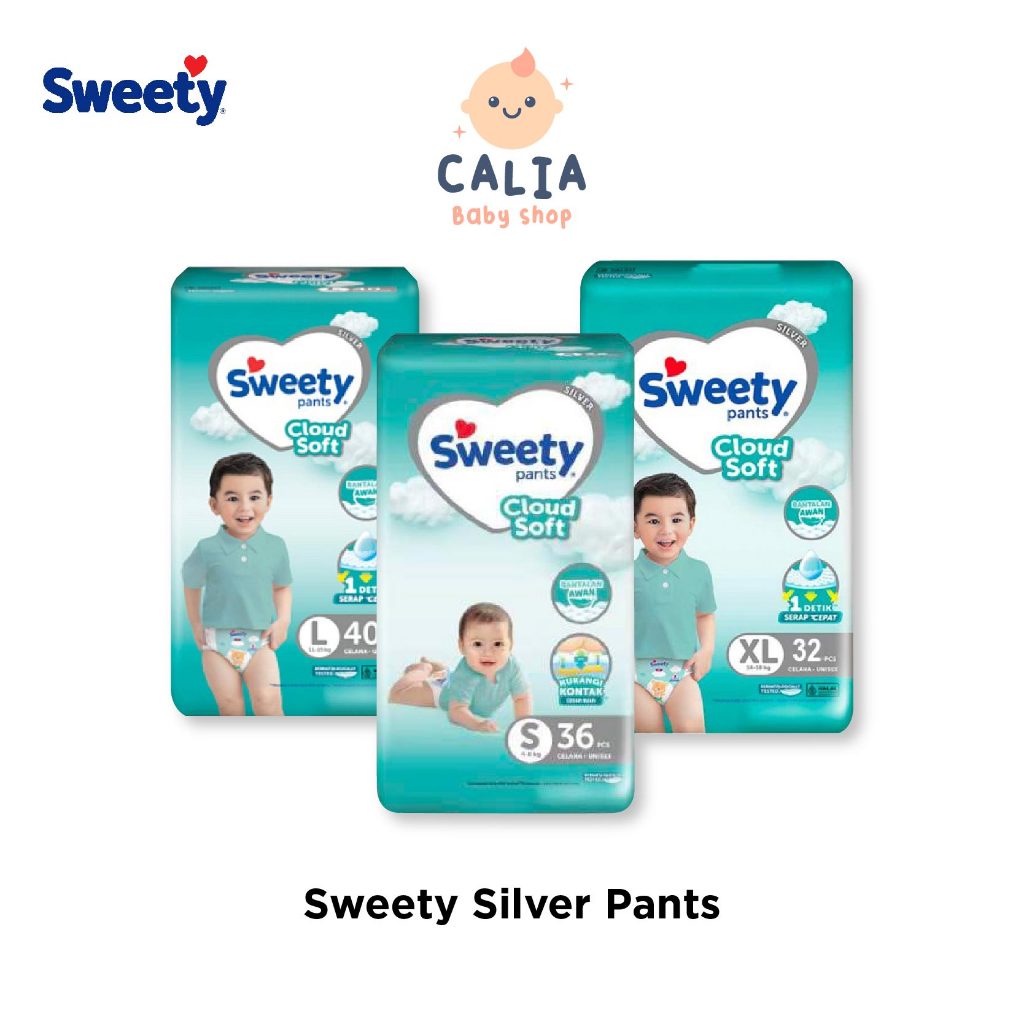 SWEETY SILVER PANTS Popok