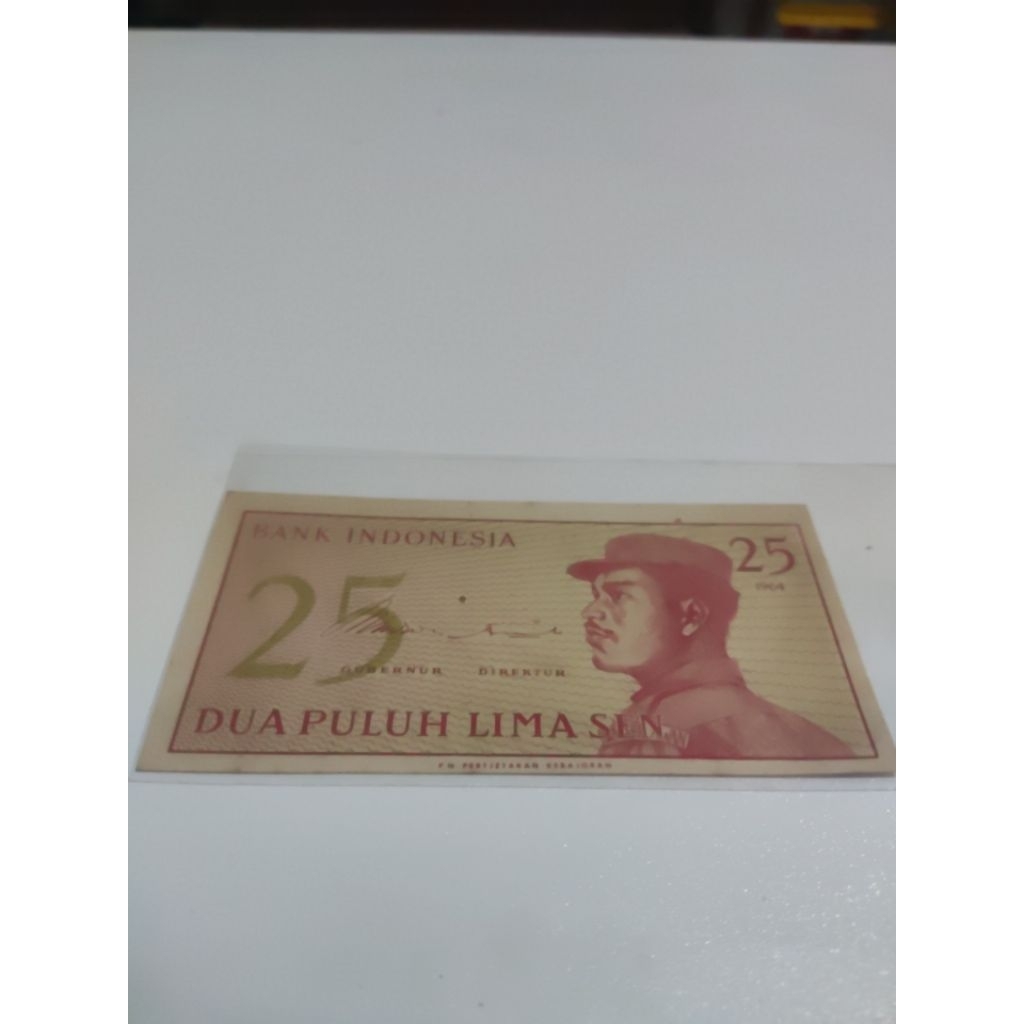 uang kuno 25 sen kertas