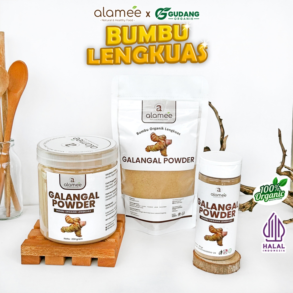 

alamee bumbu organik lengkuas tanpa bahan pengawet memperkaya hidangan dengan rasa pedas dan alami