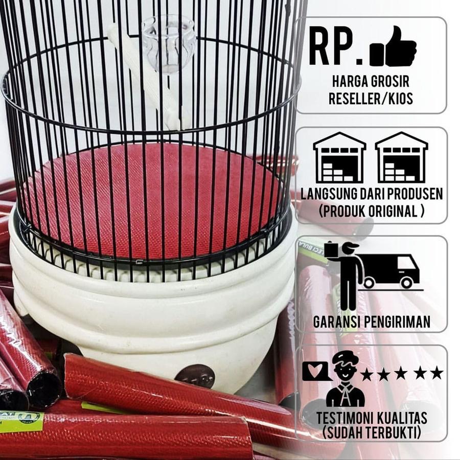 Karpet tebok alas dasar lantai sangkar burung kecil pleci kolibri 22cm toko cica murah