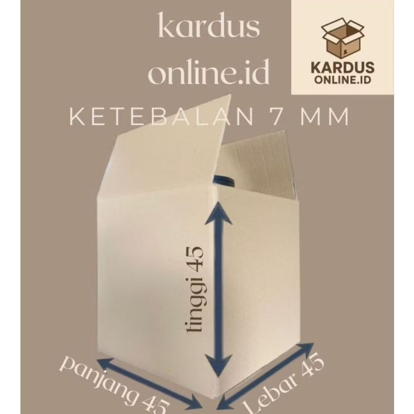 

Kardus packing Uk 45x45x45 5ply (7mm)