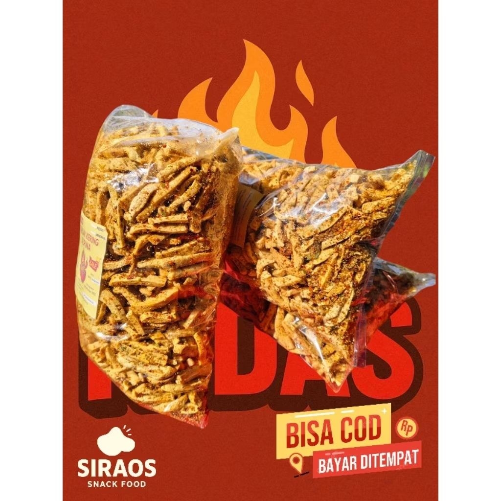

Basreng Pedas Siraos-Basreng Snack Bumbu Daun Jeruk Premium Kemasan Jumbo