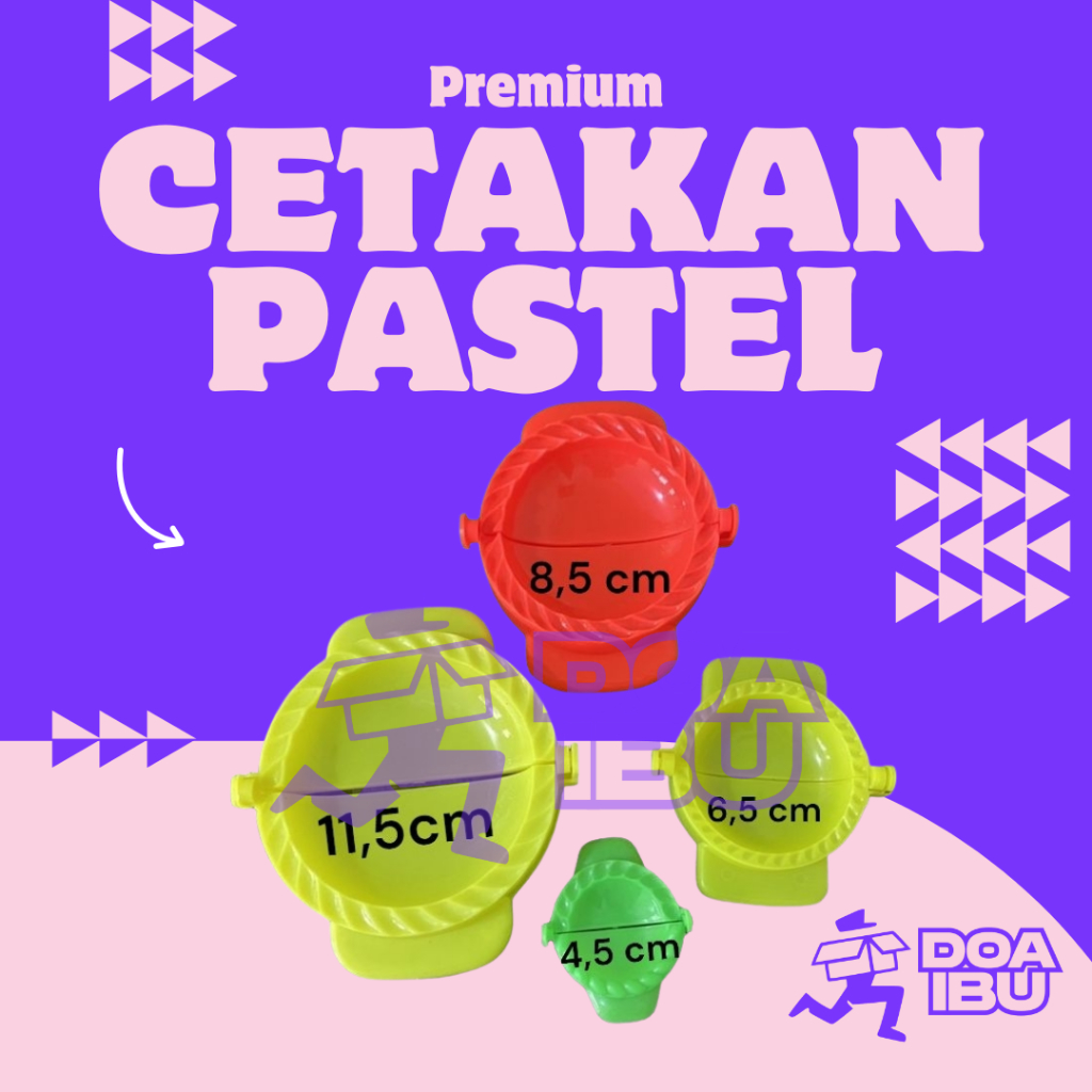 (1 pcs)Cetakan pastel kecil dan besar / Alat Cetak Cetakan Pastel Mold Pangsit Set Dumpling Maker Di