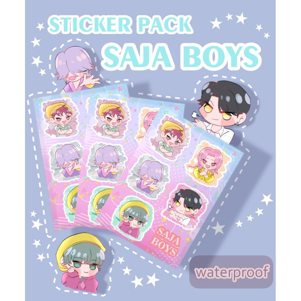 

Sticker Pack Saja Boys A6 // Kpop Demon Hunters