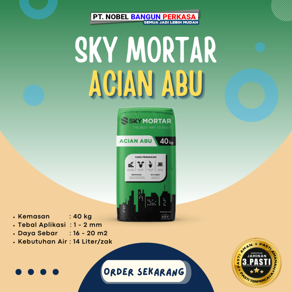 Semen Mortar "Sky Mortar Acian Abu 40kg"