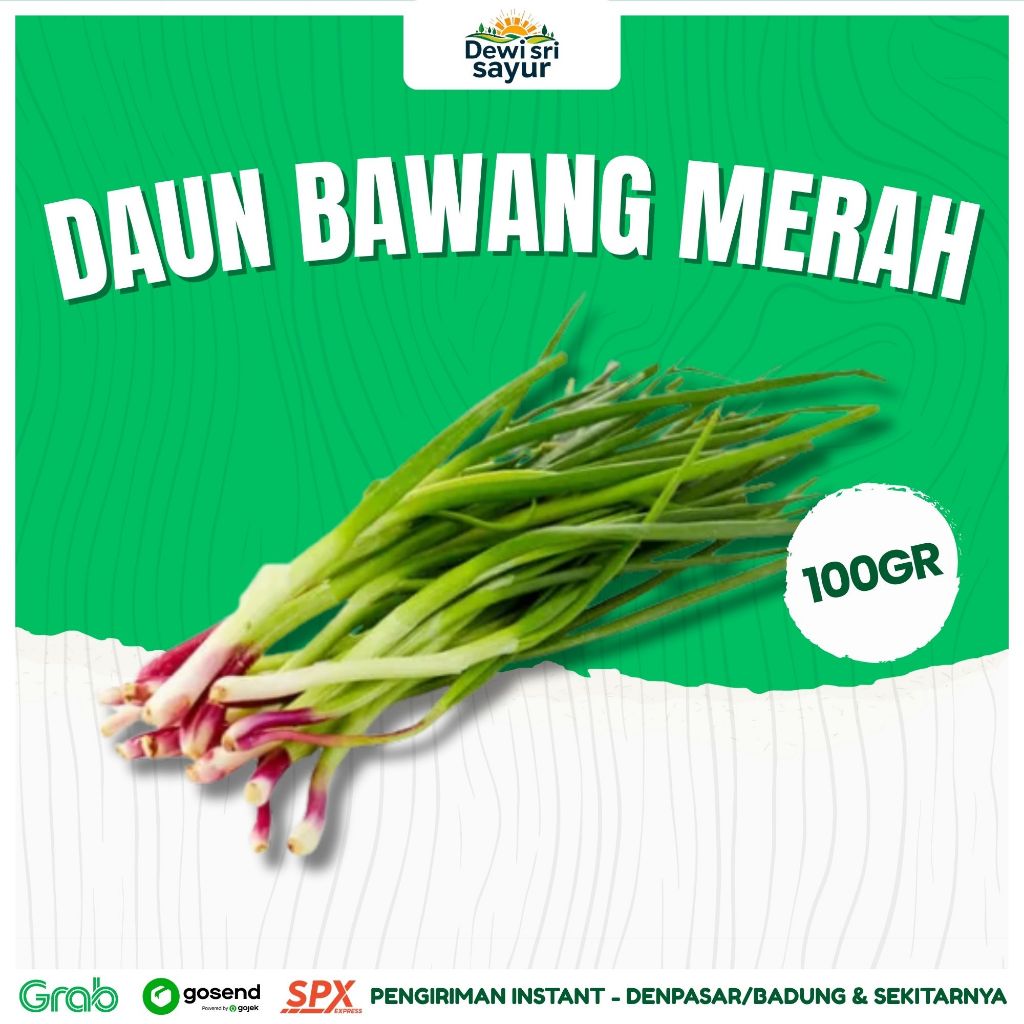 

Daun Bawang Merah 100gr – Dewi Sri Sayur