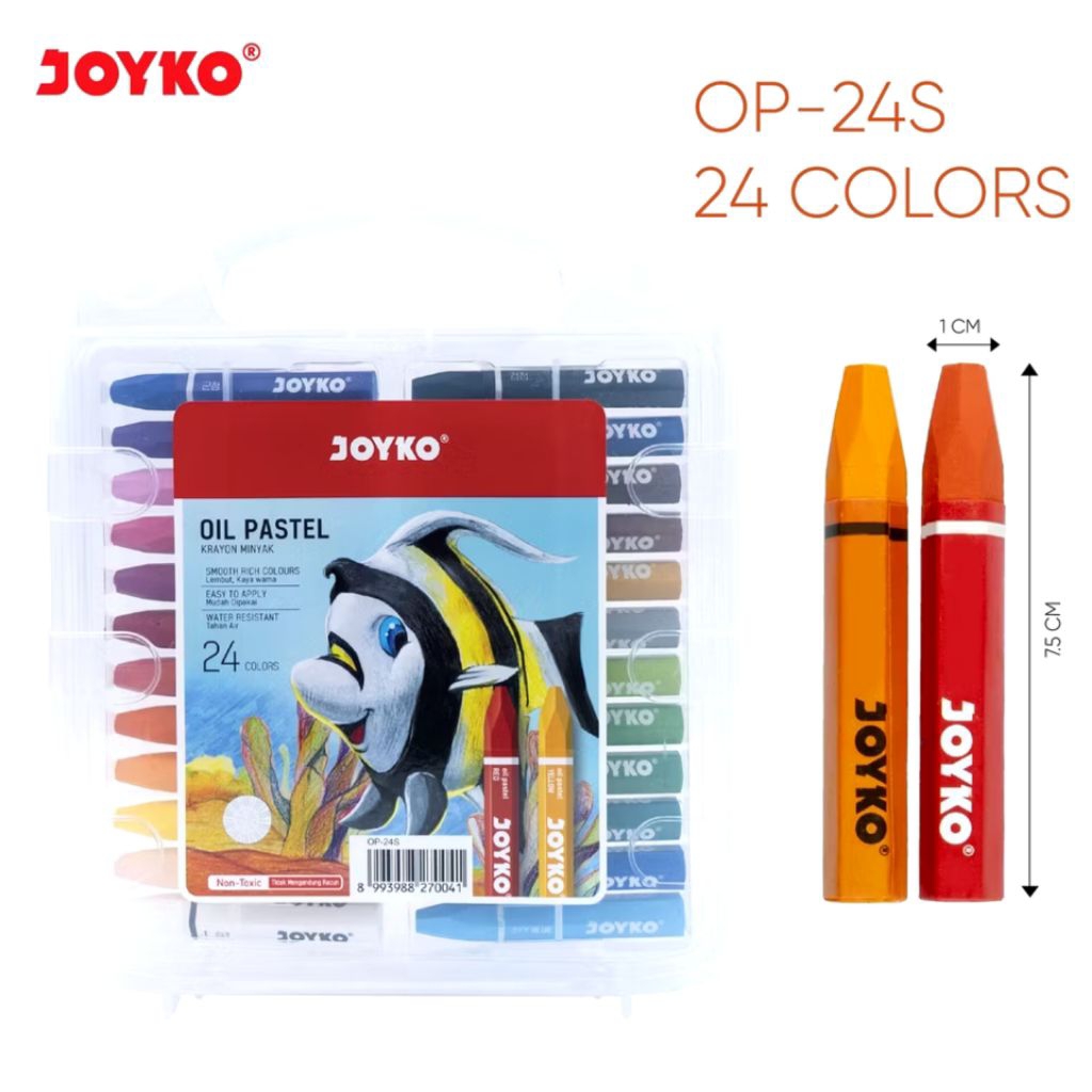 

Crayon Minyak Oil Pastel Joyko 24 Warna