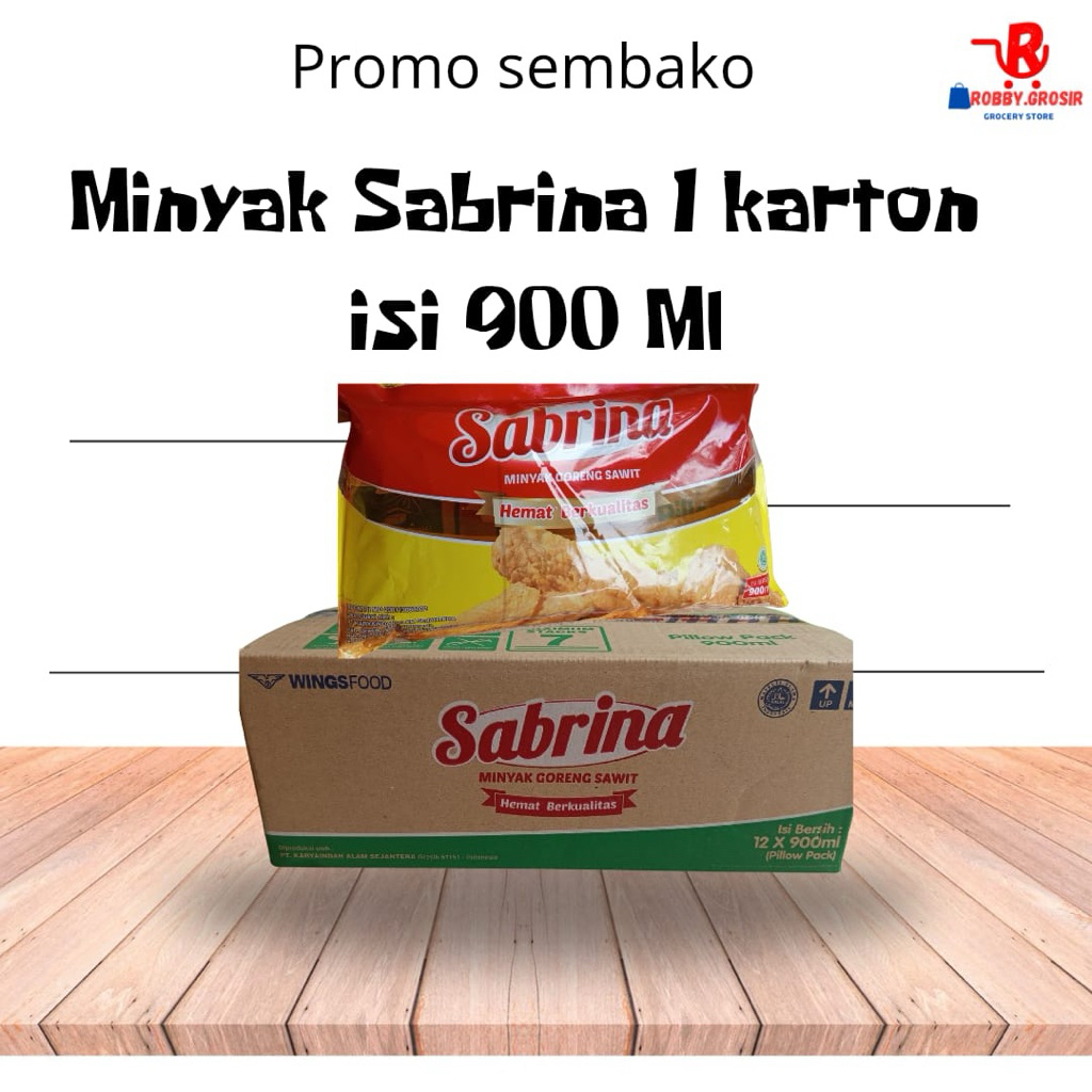 

minyak sabrina 1 karton 900 ml