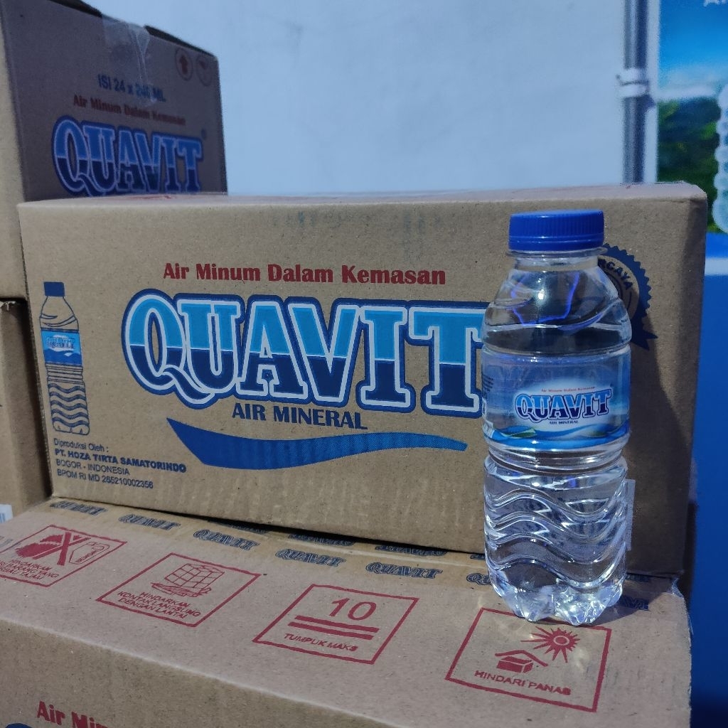 

Air Mineral Quavit 240ml x 24Botol Mini