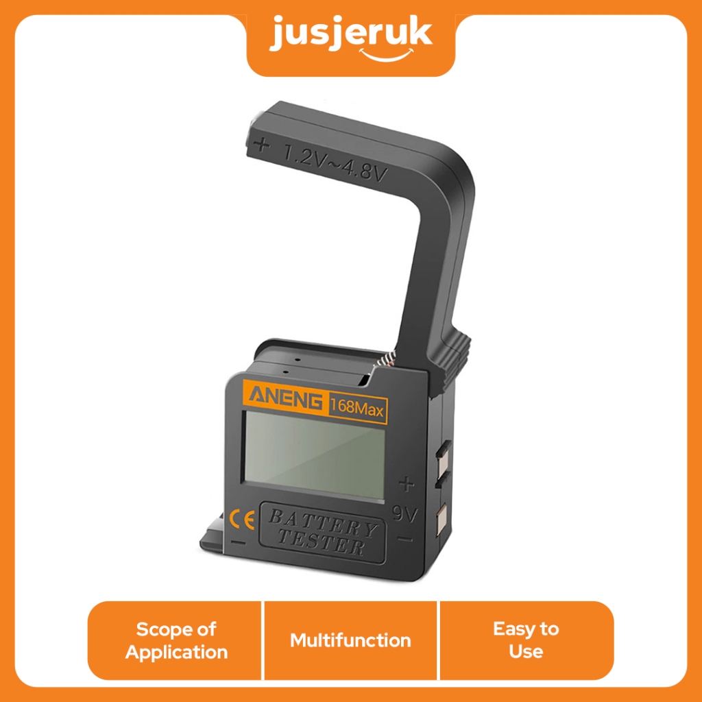 JFactory Tester Baterai Capacity 18650 AA AAA Display Digital