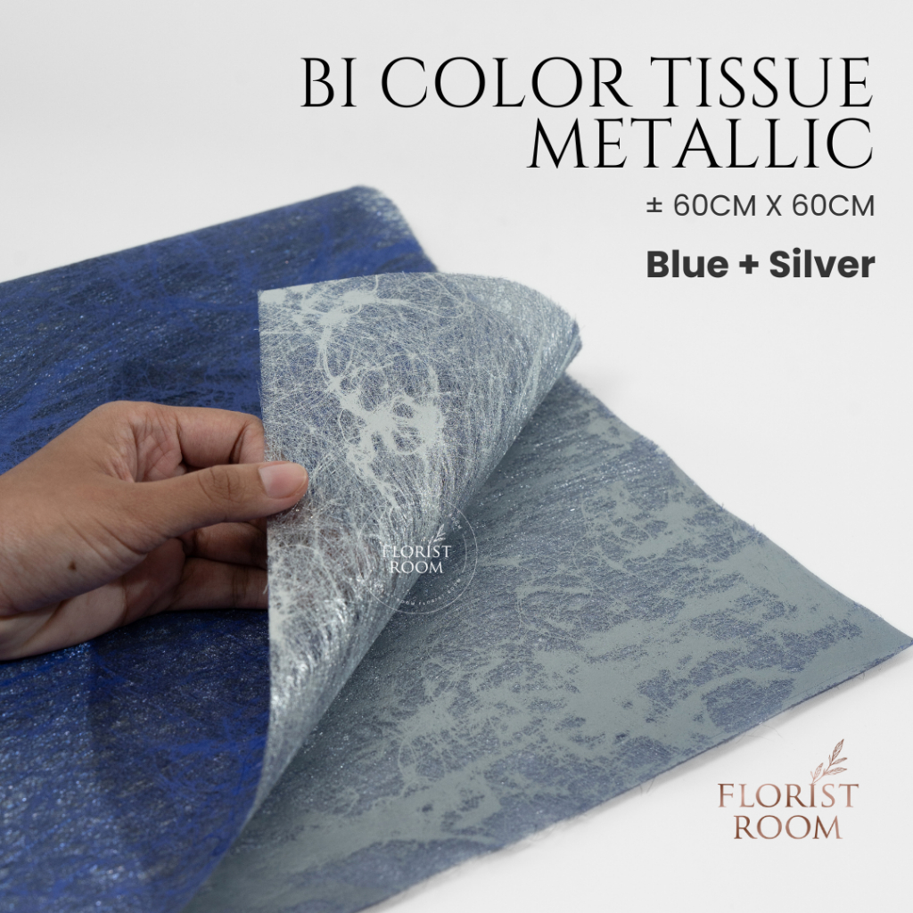 

20 LEMBAR Bi Color Tissue Metallic - Wrapping
