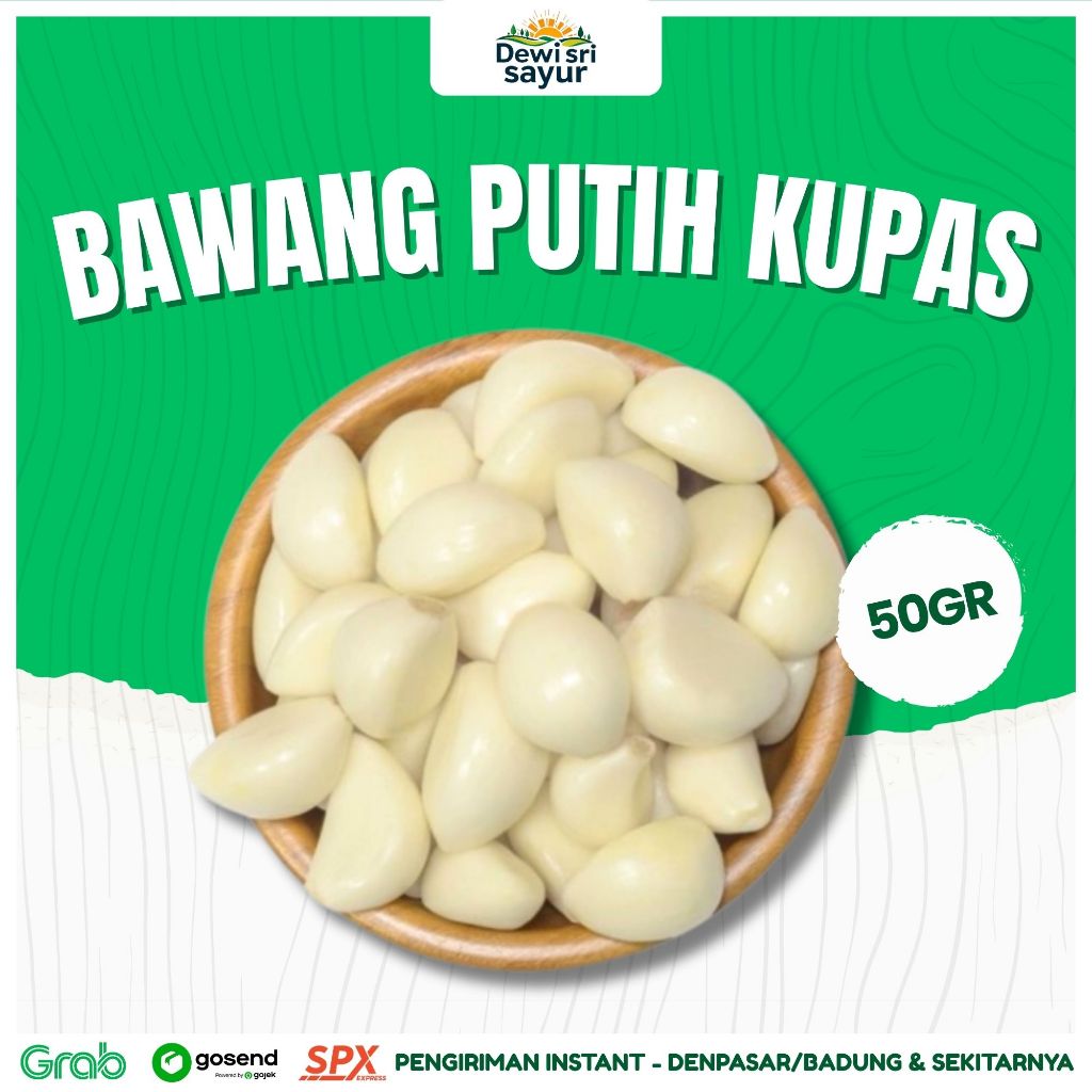 

Bawang Putih Kupas 50gr – Dewi Sri Sayur