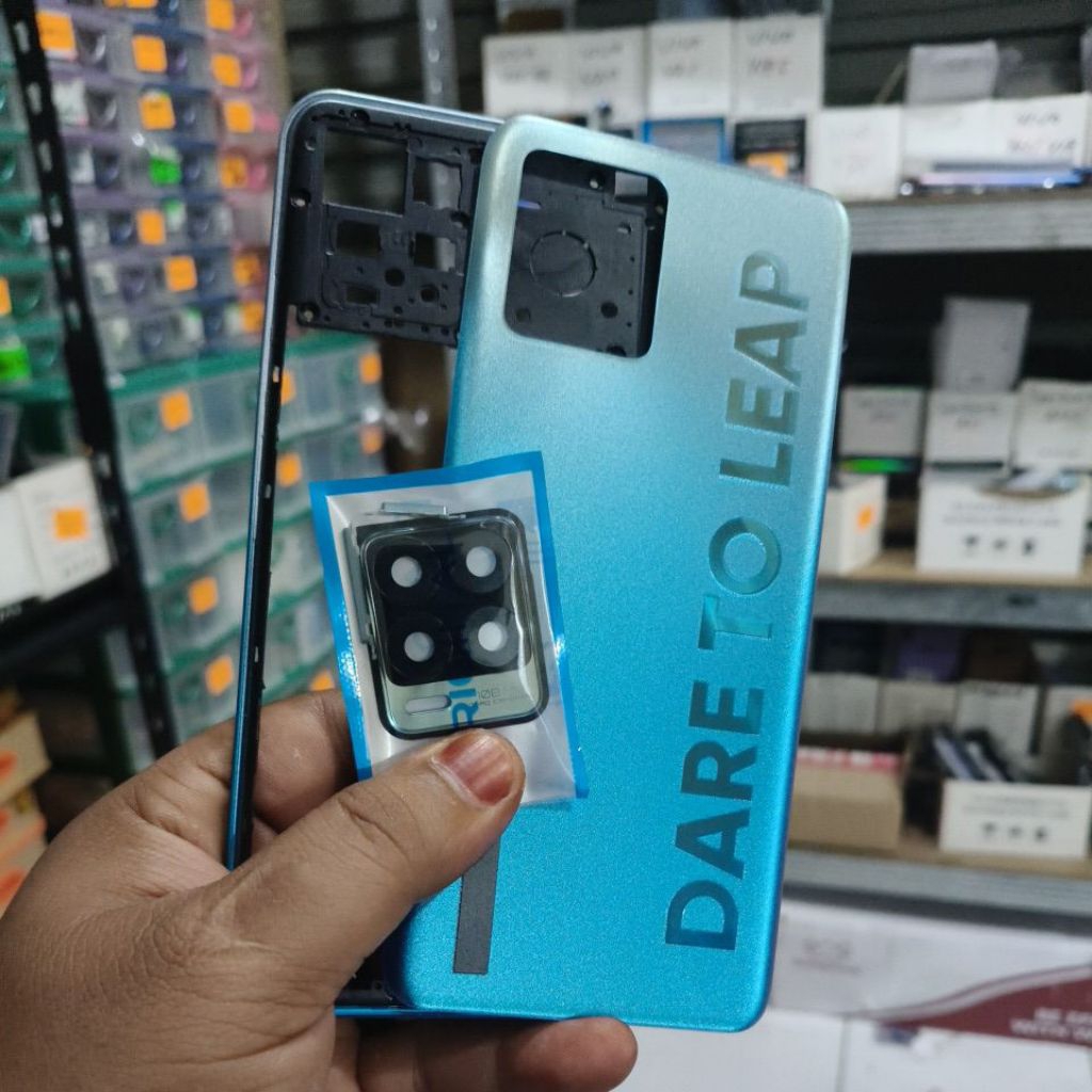backcover kesing housing casing realme 8 pro Bezel + backdoor