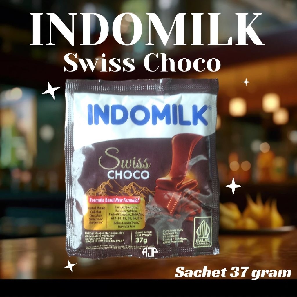 

INDOMILK Susu Kental Manis Cokelat Sachet | 37 gr
