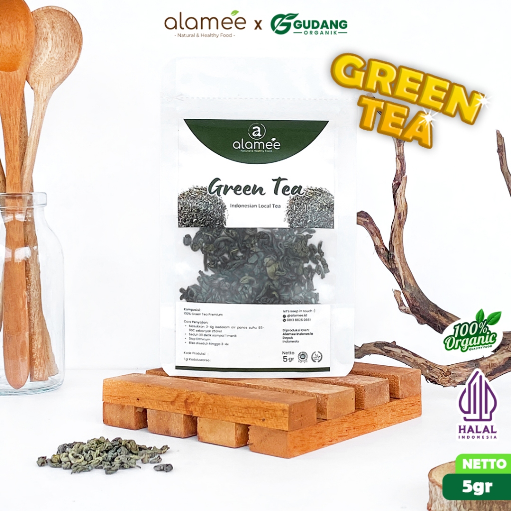 

alamee teh bunga green tea menyegarkan dengan kaya antioksidan dan aroma harum yang menyegarkan