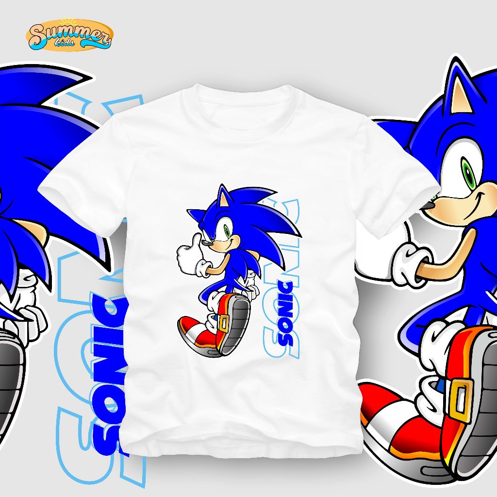 Summer kids Kaos anak Premium  Sonic 1