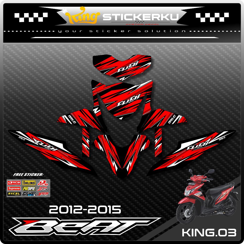 Decal Beat Fi 2013 2014 2015 Full Body Stiker Beat Fi 2013 2014 2015 Full Body Striping Beat Fi Full
