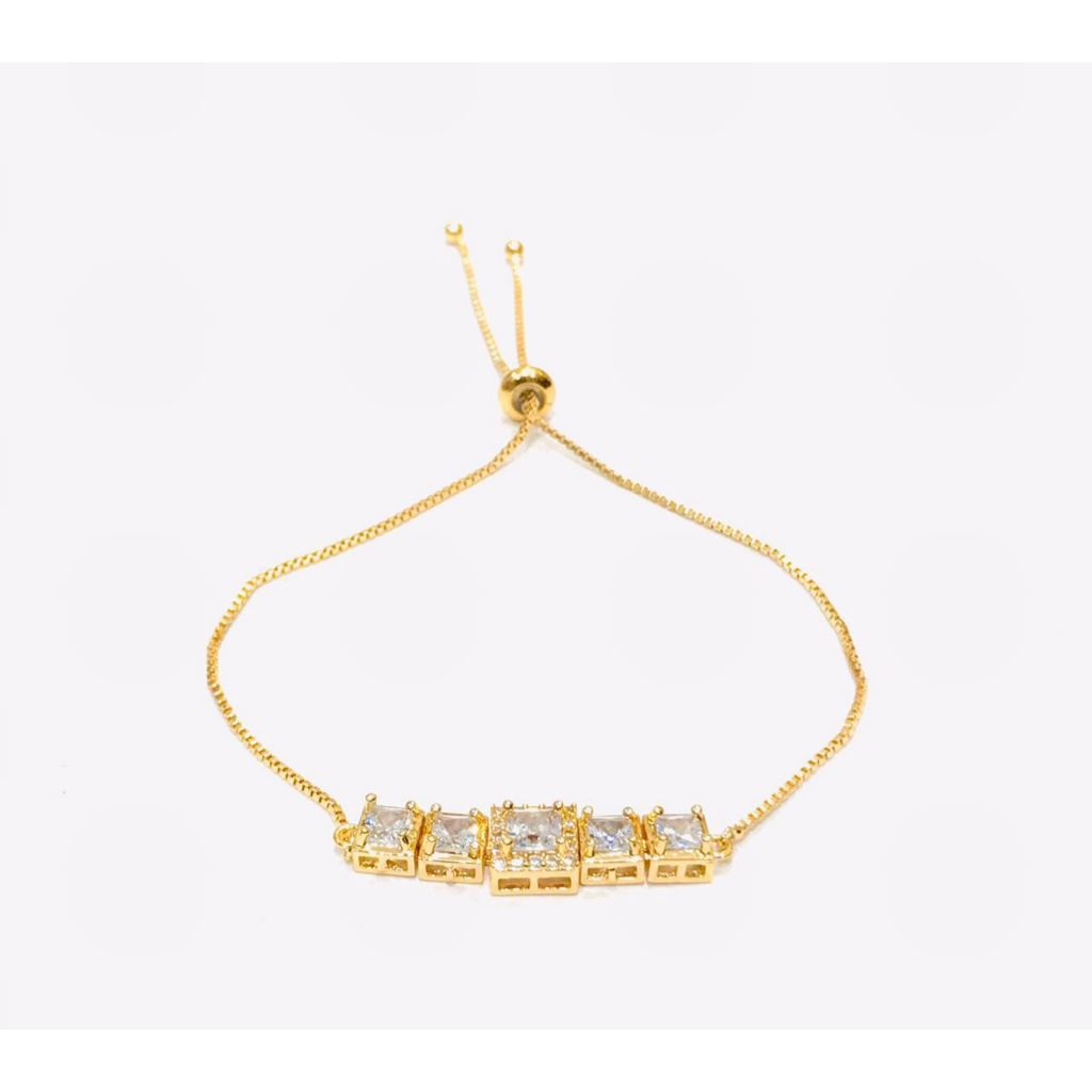 COD Gelang Serut Titanium Asli Emas Putih Yang Bisa Disesuaikan / Gelang Wanita Korea Fashion Berlia