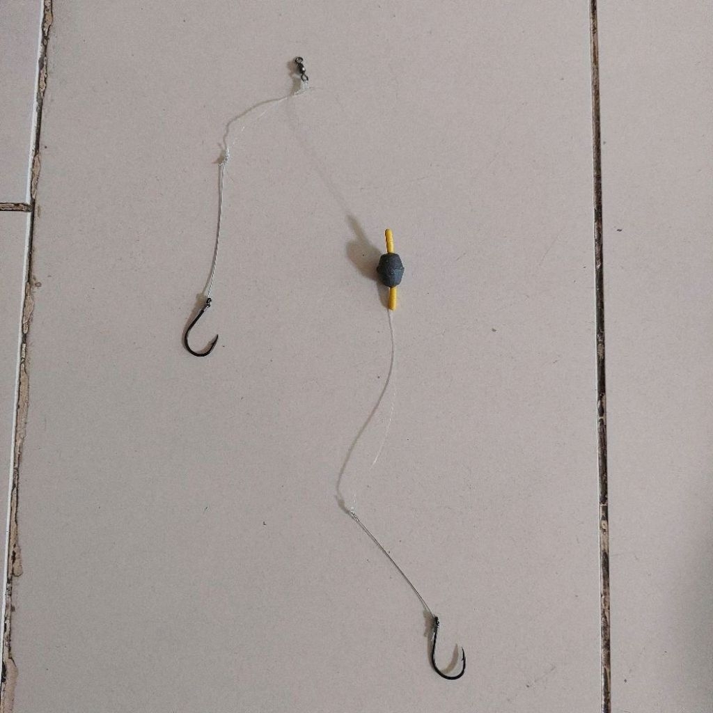Rangkaian pancing ikan bawal