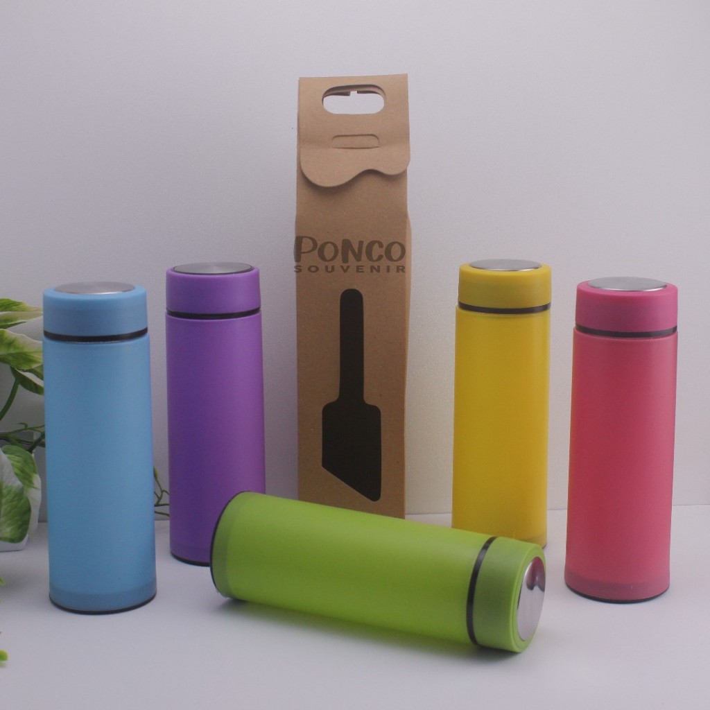 Botol/ Tumbler Six Polos 420 ML Kemasan Box Kraft Polos
