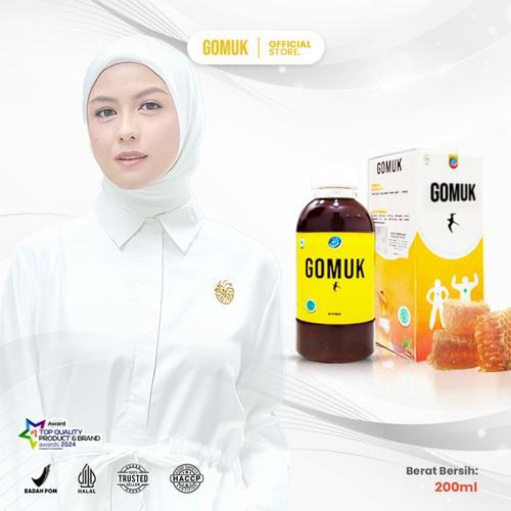 

COD/Paylatter Suplemen Herbal GOMUK Madu Kesehatan Alami Sudah BPOM & Aman - 1 botol madu
