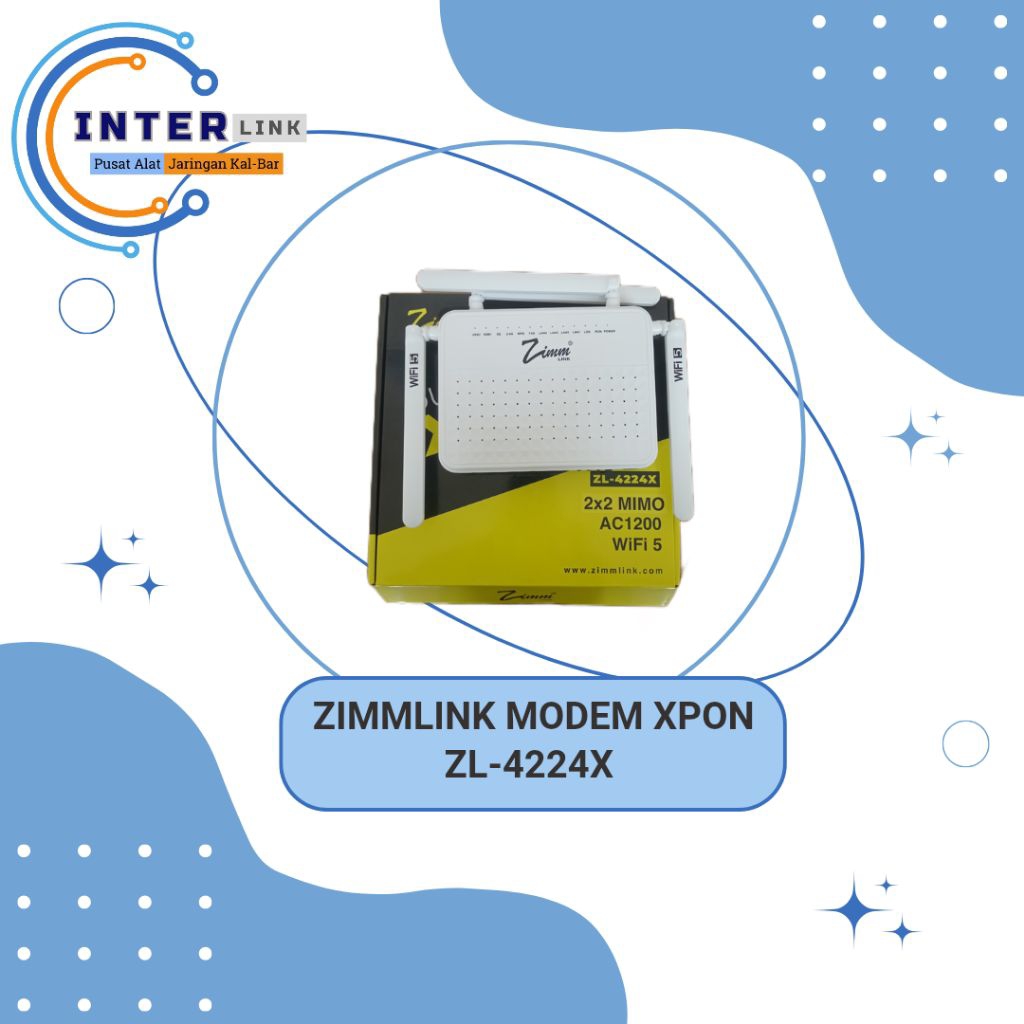 ZIMMLINK MODEM DUAL BAND XPON ONU ZL-4224X