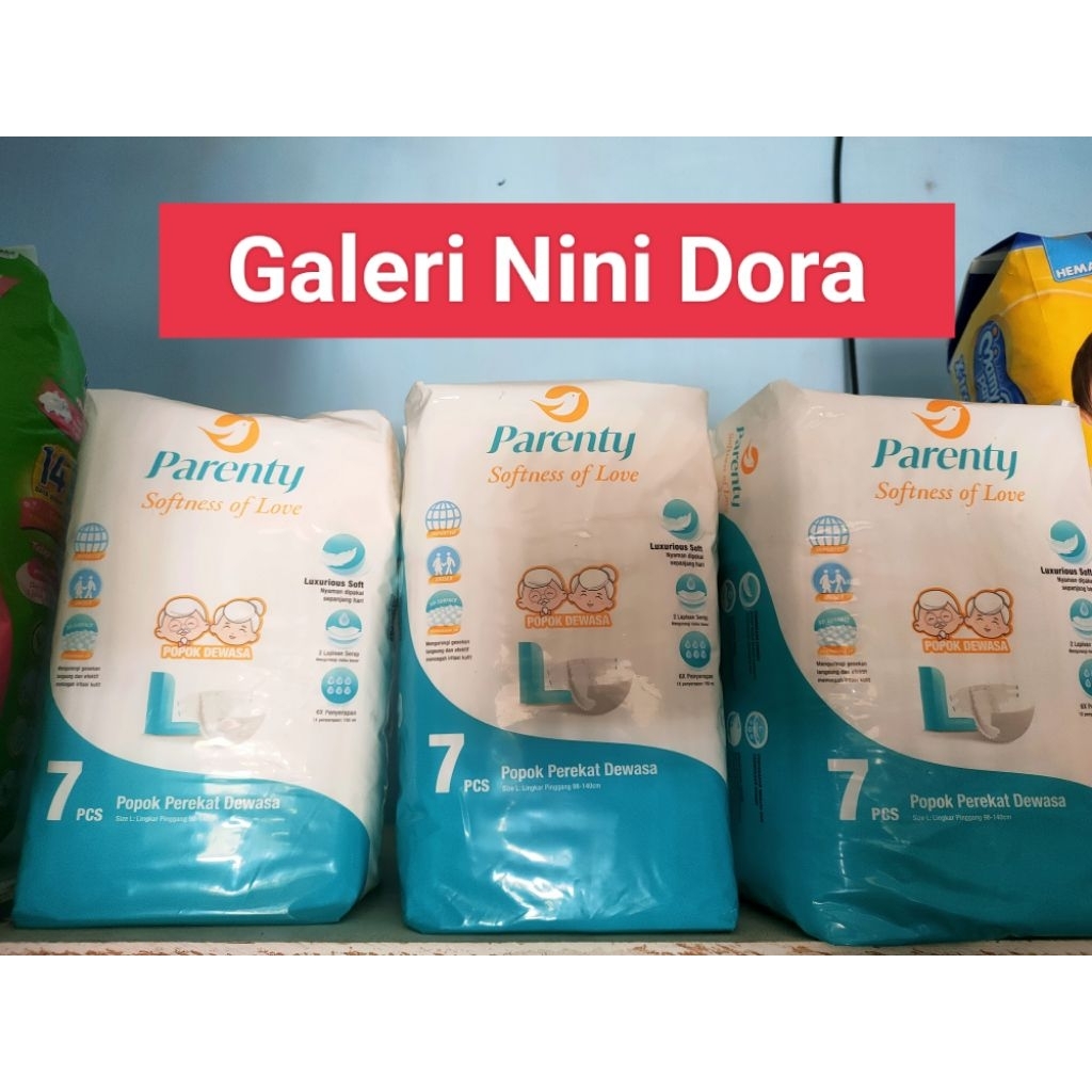 Parenty Perekat L 7 / Popok dewasa / Tipe Perekat / Kota Padang
